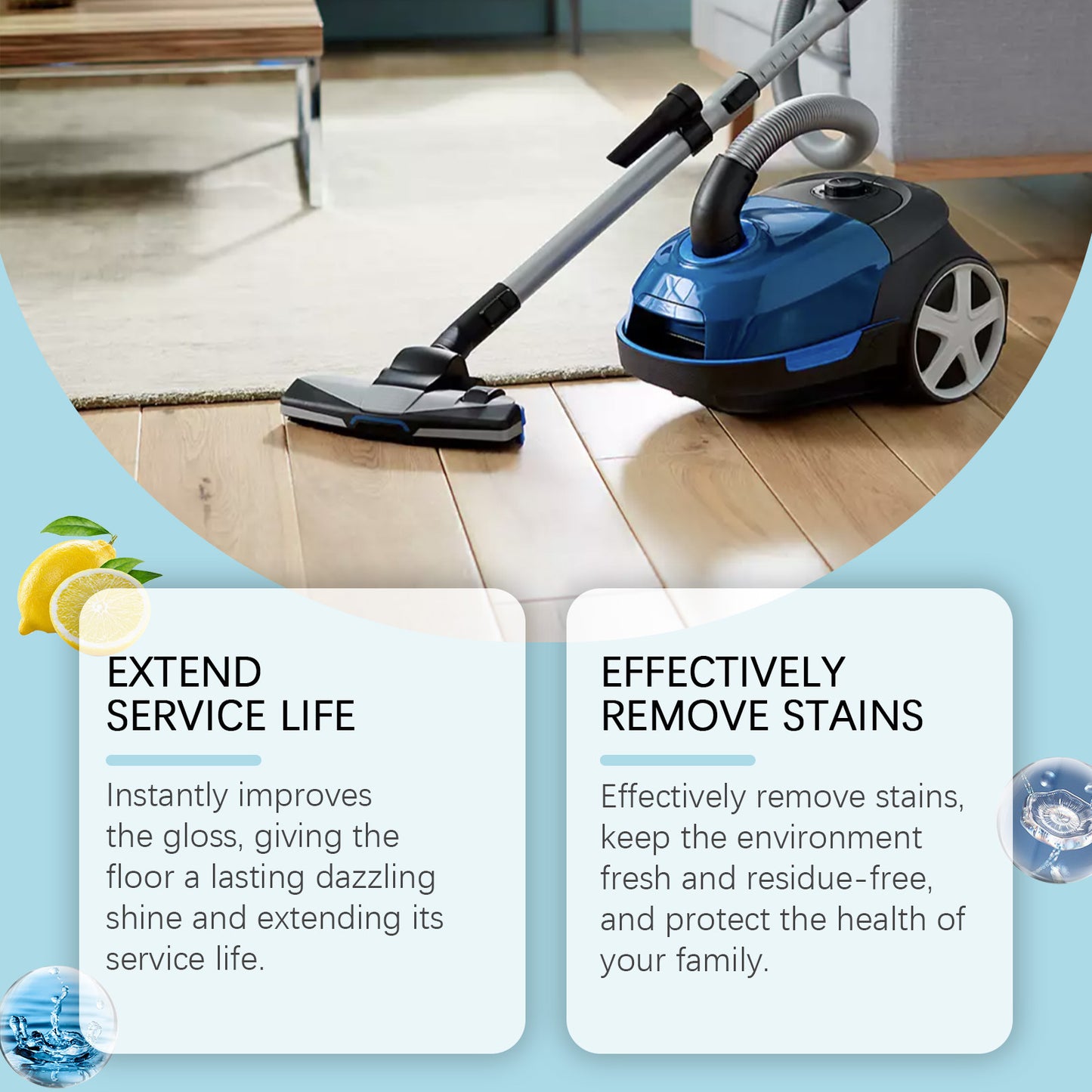 Strong Decontamination Floor Cleaner Descaling Wood Floor Cleaning Solution Polishing