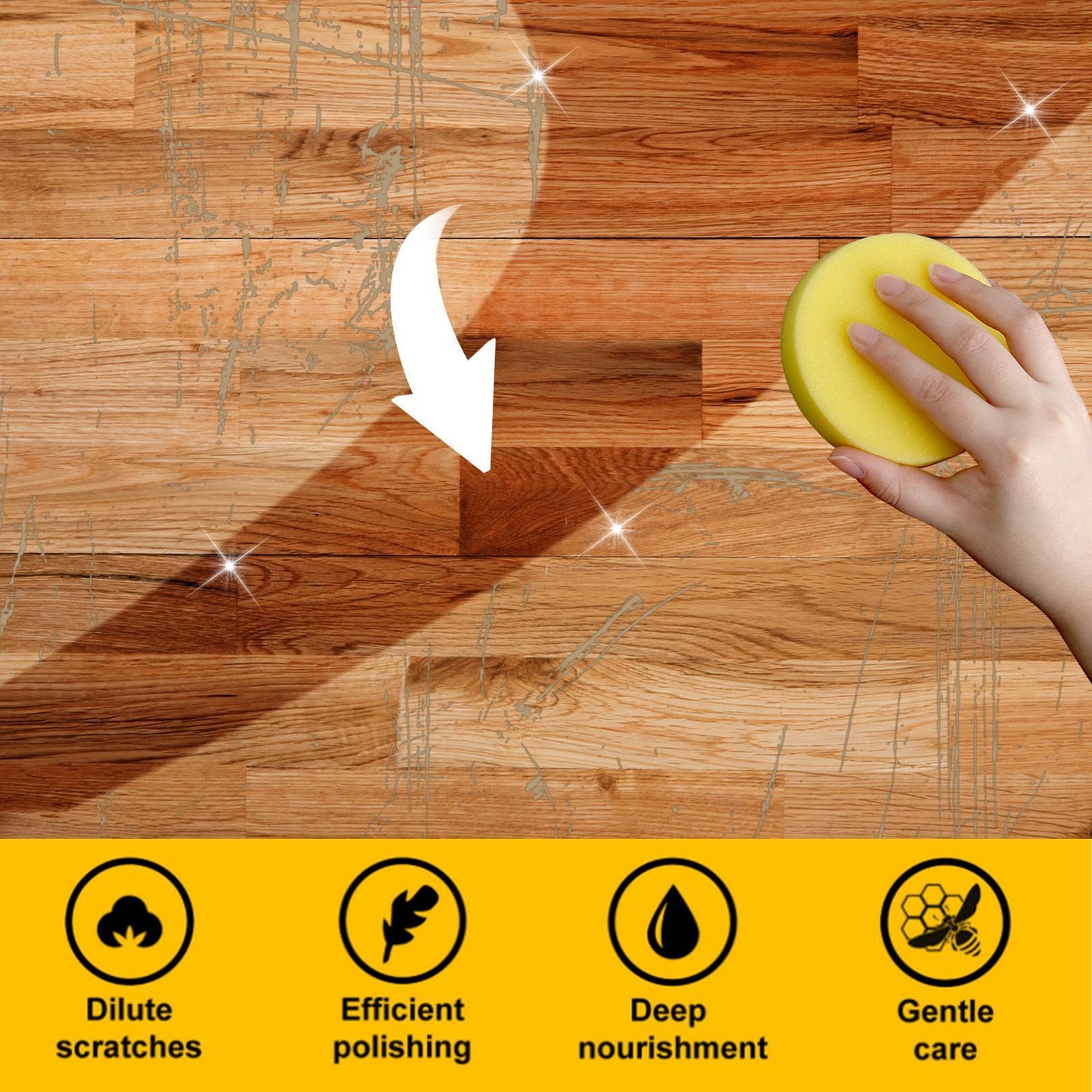 Household Wooden Floor Protection Cleaning Maintenance Wax Decontamination Dustproof Brightening Polishing Cleaner